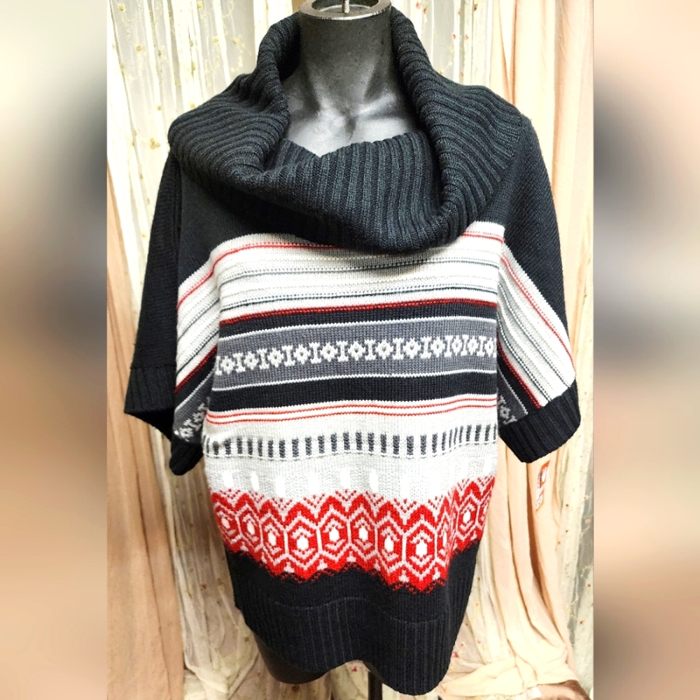 Vice Versa cowl neck sweater.  Sz Lrg